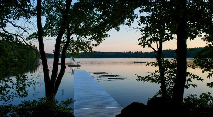 Lake in the evening