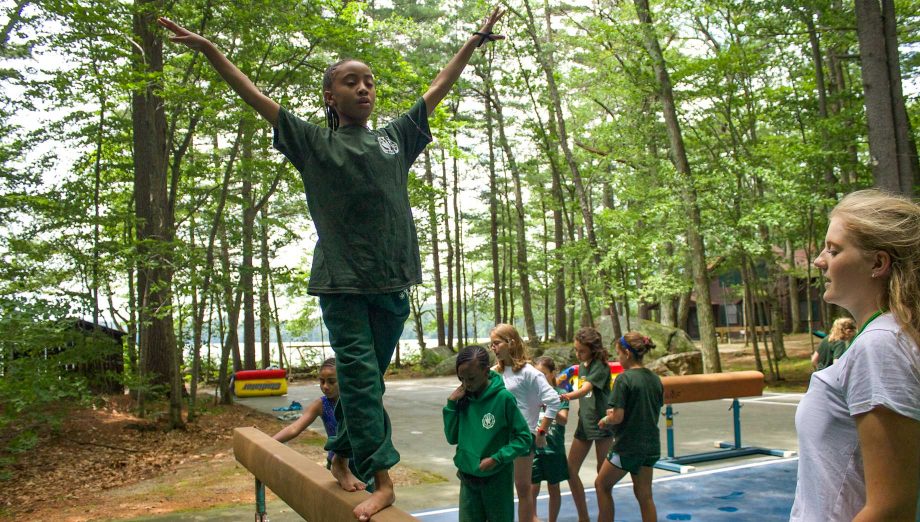 Walking on the balance beam